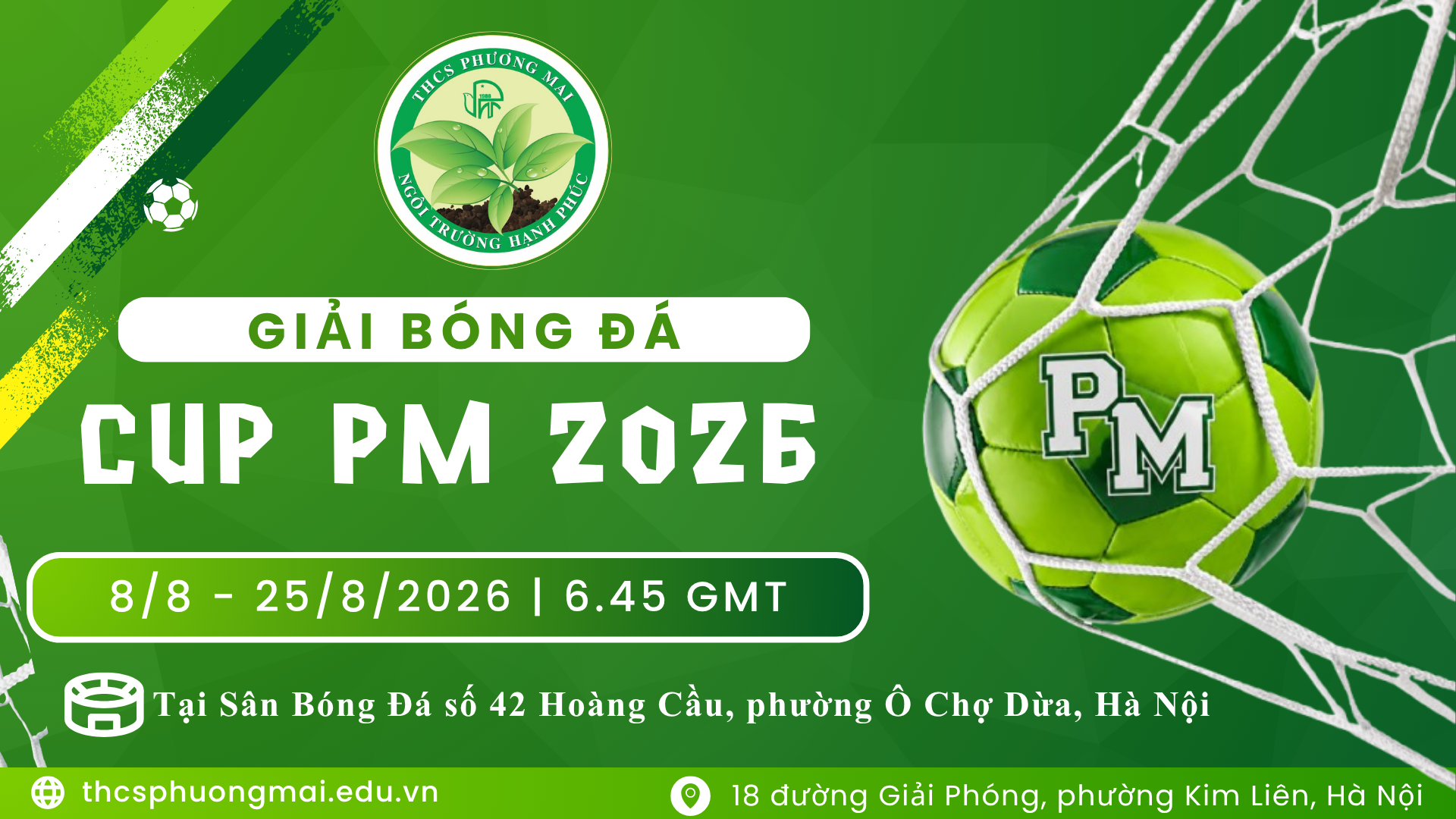 GIẢI BÓNG ĐÁ CUP PM 2026